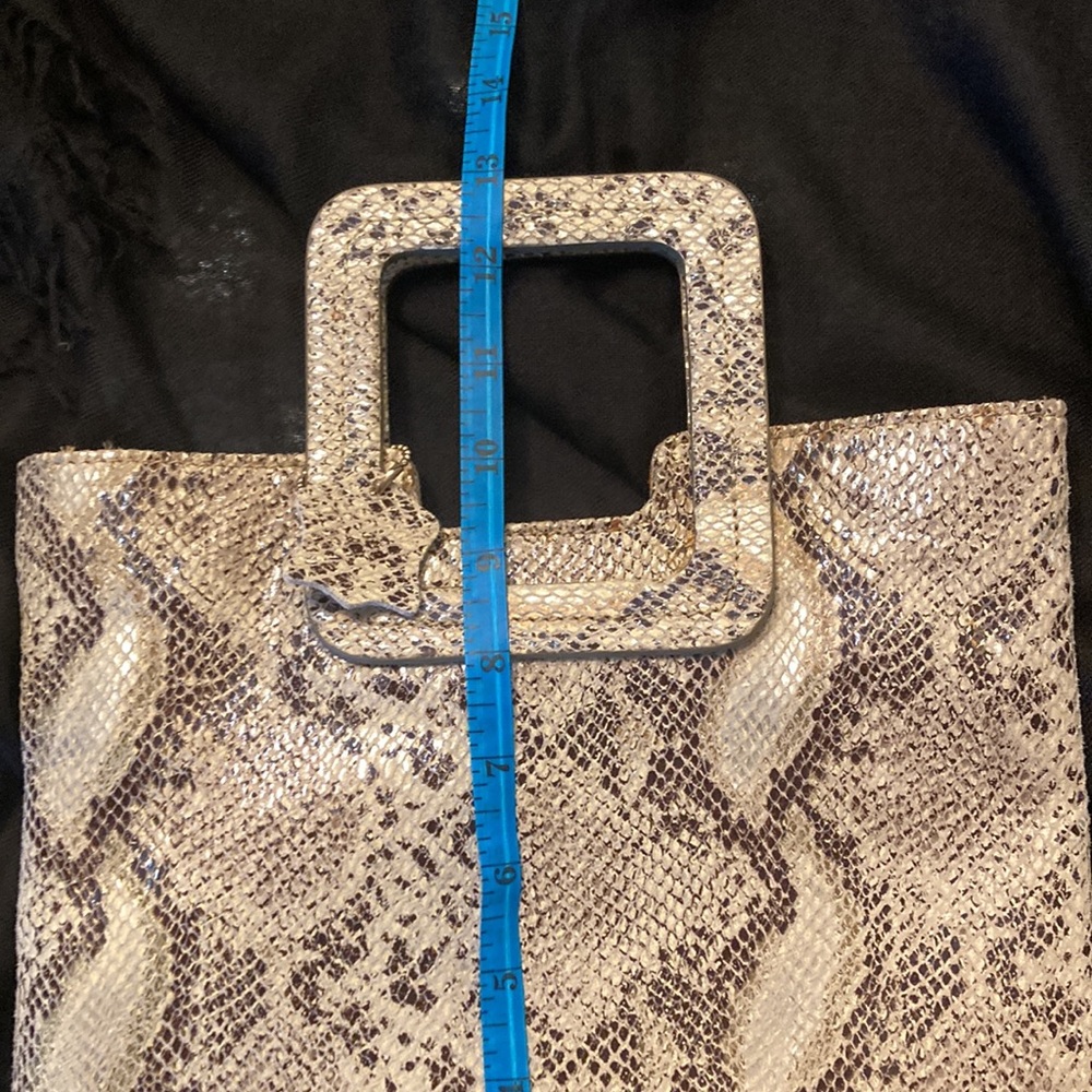Python Snakeskin Leather Tmrw Studio Handbag. Nwot - image 8